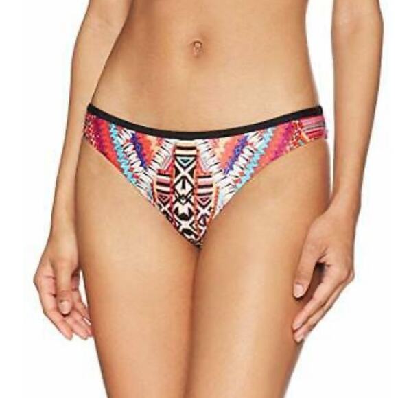 Seafolly Flame Desert Tribe Hipster Bottom US Size 10 NWT - Picture 1 of 10